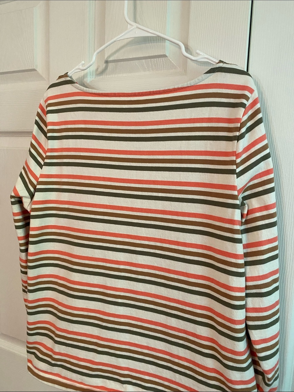 Talbots Authentic XL Striped Long Sleeve Tee Heavy Premium 💯 Cotton Fall Winter - Picture 10 of 12